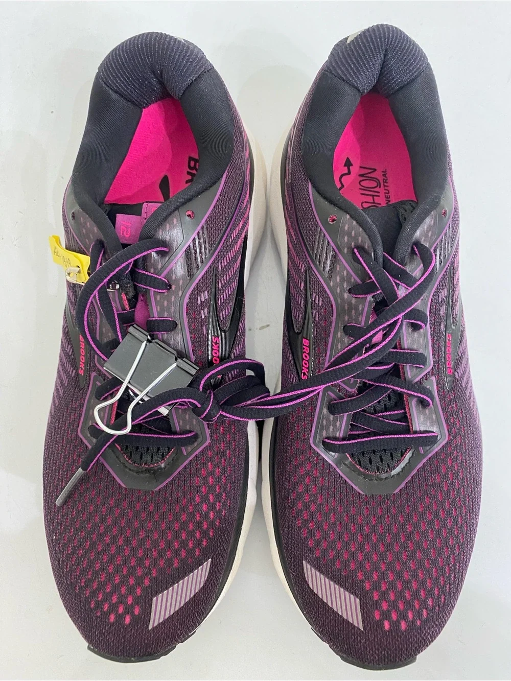 Brooks Women's Running Shoes - Purple with Pink Accents - Ghost 12